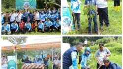 Pemerintah Kecamatan Cigombong Bersama Dishub Kabupaten Bogor dan PT Tirta Investama Peringati Hari Bumi Sedunia dengan Penanaman Pohon