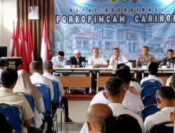 Forkopimcam Caringin Perkuat Sinergi, Bahas Pembangunan Hutan Kota Hingga Persiapan Pilkades 2027