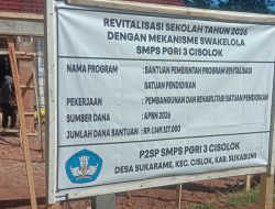 SMPS PGRI 3 Cisolok Terima Bantuan Revitalisasi APBN 2026, Nina Marlina: Bentuk Perhatian Nyata Pemerintah terhadap Pendidikan
