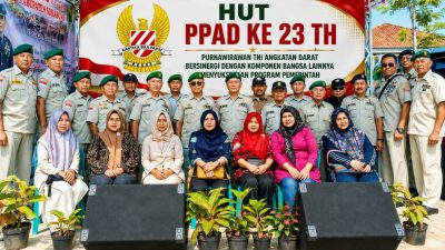 HUT PPAD KE-23: Silaturahmi Purnawirawan TNI AD Bersama Warga di Desa Lebak Sari