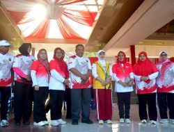 RANGKAIAN HJKS, RATUSAN WARGA ANTUSIAS IKUTI SENAM BERSAMA KORMI KAB SUKABUMI