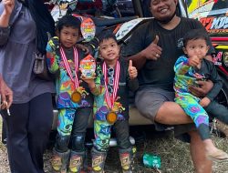 KAKAK-ADIK PEMBALAP CILIK BIKIN BANGGA! ZAFRAN NM JUARA 1, ZIBRAN BM TETAP PODIUM MESKI TERJATUH DI SIRKUIT CINAGARA
