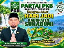 🔥 156 Tahun Kabupaten Sukabumi, Hamzah Gurnita Panjatkan Doa: “Sukabumi Mubarokah, Rakyat Sejahtera!”