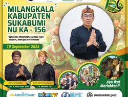 Milangkala ke-156 Kabupaten Sukabumi: Sukabumi Mubarakah, Memacu Agro Industri dan Memajukan Pariwisata